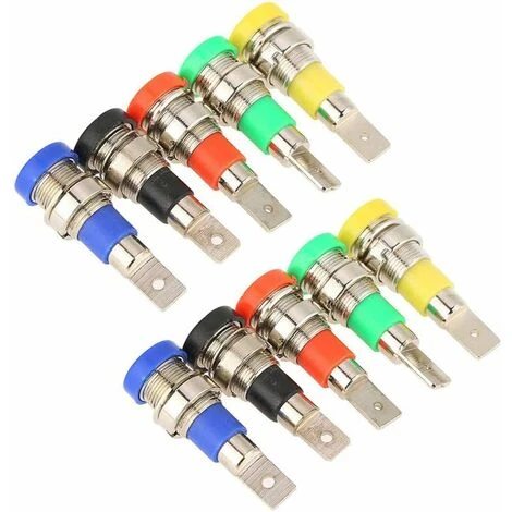 Fiche Banane Connecteurs 4mm,Test De Prise De Panneau De Câblage,pour Haut-Parleur(10 Prise Banane)LO-Ron 1 Fiche Banane Connecteurs 4mm,Test De Prise De Panneau De Câblage,pour Haut-Parleur(10 Prise Banane)LO-Ron