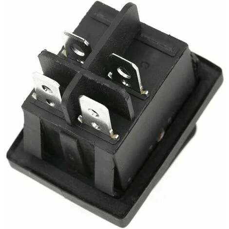 Interrupteur 4 Broches ON-OFF - Bascule Pièces/jeu Noir étanche 2 Positions Lampe Rouge Vert 5 Interrupteur 4 Broches ON-OFF - Bascule Pièces/jeu Noir étanche 2 Positions Lampe Rouge Vert – Image 5