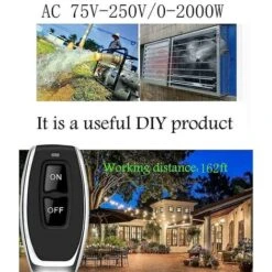 Commutateur De Télécommande Haute Puissance Sans Fil 433 MHz, Lumière De Télécommande AC 220 V/240 V/110 V 30 A Rf Cisea 9 Commutateur De Télécommande Haute Puissance Sans Fil 433 MHz, Lumière De Télécommande AC 220 V/240 V/110 V 30 A Rf Cisea -Legrand || Schneider® Soldes Boutique 65972964 5