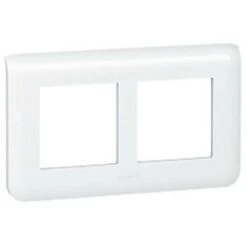 Legrand 078864 - Plaque Spéciale Rénovation Prog Mosaic - 2x2 Modules Horizontal - Blanc