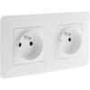 Double Prise 2P+T 16A Précâblée Blanc - Artezo