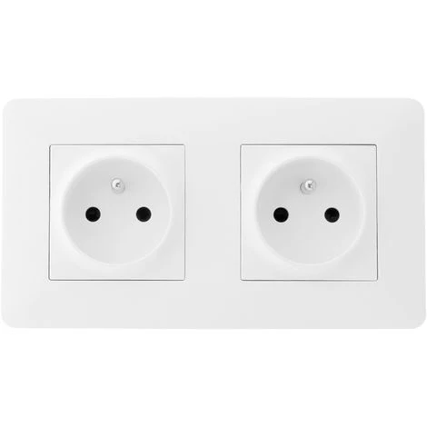 Double Prise 2P+T 16A Précâblée Blanc - Artezo 2 Double Prise 2P+T 16A Précâblée Blanc - Artezo – Image 2