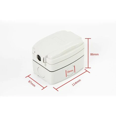 KAEJYIUT-Prise Exterieure Etanche Ip66, Prise Murale Anti Poussière, Prises Electriques Murales Jardin Pour Intérieur Et Extérieur (Single Prise) 2 KAEJYIUT-Prise Exterieure Etanche Ip66, Prise Murale Anti Poussière, Prises Electriques Murales Jardin Pour Intérieur Et Extérieur (Single Prise) – Image 2