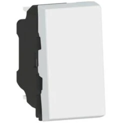Legrand Interrupteur Ou Va-et-vient 10AX 250V~ Mosaic Easy-Led 1 Module - Blanc - 077001L