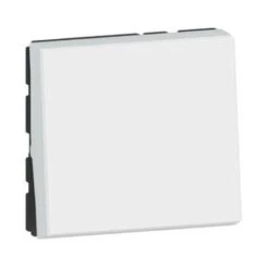 Legrand Interrupteur Ou Va-et-vient 10AX 250V~ Mosaic Easy-Led 2 Modules - Blanc - 077011L