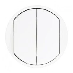 Legrand Enjoliveur Large Céliane Pour Double Interrupteur , Va-et-vient Ou Poussoir - Blanc - 068002