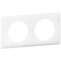 Legrand Plaque Céliane Laqué 2 Postes - Finition Blanc - 066632