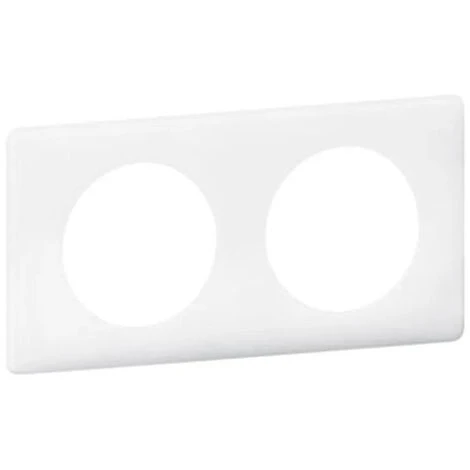 Legrand Plaque Céliane Laqué 2 Postes - Finition Blanc - 066632 1 Legrand Plaque Céliane Laqué 2 Postes - Finition Blanc - 066632