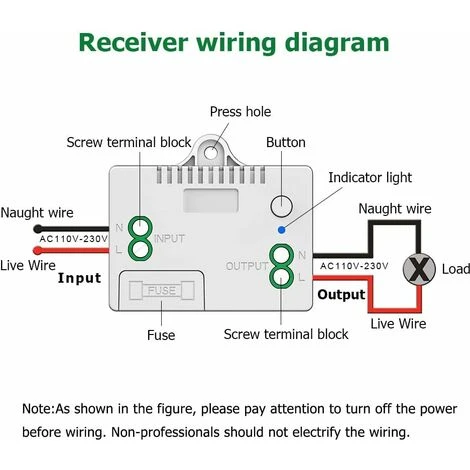 Interrupteur Sans Fil Autoalimenté, Sans Pile, Télécommande Sans Fil Pour Les Lumières Et Appareils électriques, étanche Et Sûr, Pouvant être Installé Directement Dans Une Salle De Bain, Etc. (1 To 1) 3 Interrupteur Sans Fil Autoalimenté, Sans Pile, Télécommande Sans Fil Pour Les Lumières Et Appareils électriques, étanche Et Sûr, Pouvant être Installé Directement Dans Une Salle De Bain, Etc. (1 To 1) – Image 3