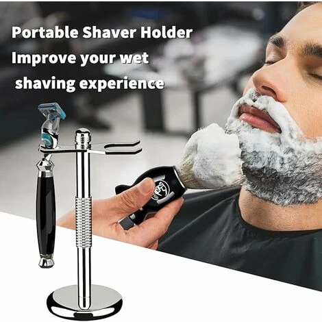 LTS FAFA Porte-rasoir Porte-blaireau Portable Et Rasoir Porte-blaireau Porte-blaireau En Métal 3 LTS FAFA Porte-rasoir Porte-blaireau Portable Et Rasoir Porte-blaireau Porte-blaireau En Métal – Image 3