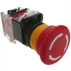 Bouton-poussoir Pour L'arret D'urgence 22mm 1NO 1NC 500V 10A Avec Verrouillage Champignon 40mm