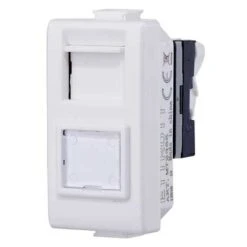 Prise RJ45 Catégorie 6 UTP Compatible Bticino Matix Couleur Blanc