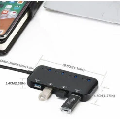 Hub Usb 3.0 Multiprise, Multi 4 Ports Usb Multiple Ultra Fin Avec Voyants De Commutateurs D Alimentation Individuels 7 Hub Usb 3.0 Multiprise, Multi 4 Ports Usb Multiple Ultra Fin Avec Voyants De Commutateurs D Alimentation Individuels -Legrand || Schneider® Soldes Boutique 71601051 3