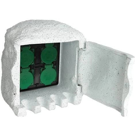 4 Prises De Jardin étanches Résine Blanc VidaXL 1 4 Prises De Jardin étanches Résine Blanc VidaXL