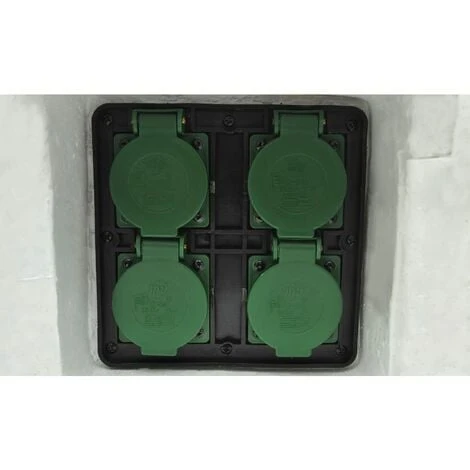 4 Prises De Jardin étanches Résine Blanc VidaXL 5 4 Prises De Jardin étanches Résine Blanc VidaXL – Image 5