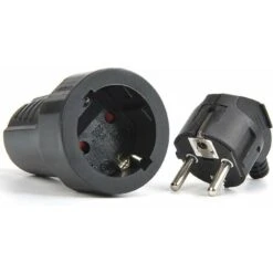 1 Prise One Thing Aqua Black Femelle Avec 1 Prise Mâle 220 V, Prise De Terre, Prise Tertiaire Noire, Idéale Pour Les Sites Commerciaux Extérieurs -Legrand || Schneider® Soldes Boutique 73760867 5