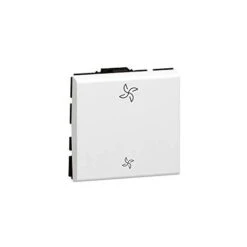 Legrand COMMANDE DE VMC MOSAIC POUR COMMANDE DIRECTE DE VENTILATION MÉCANIQUE CONTRÔLÉE 10AX 250V - BLANC ANTIMICROBIEN
