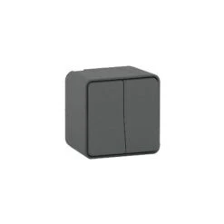 Schneider Electric Interrupteur D'éclairage, Série MUR IP55 Gris Mureva Styl ( Prix Pour 1 )