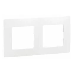 Plaque Frontale Legrand Blanc 2 Emplacements En Plastique ( Prix Pour 1 )