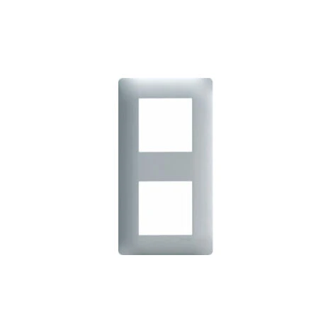 Plaque De Finition 2 Postes - Essensya - Titane - WE492 - Hager 2 Plaque De Finition 2 Postes - Essensya - Titane - WE492 - Hager – Image 2