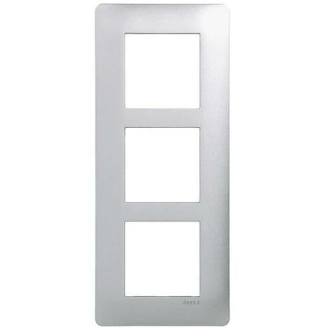 Ess. Plq 3 P. Entr.57 Titane HAGER WE497 1 Ess. Plq 3 P. Entr.57 Titane HAGER WE497