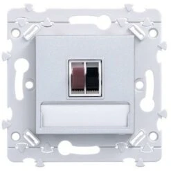 Ess. Prise HP Simple Titane HAGER WE290T