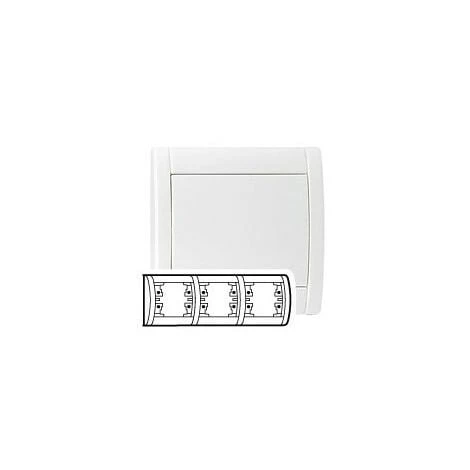 Legrand 085008 - Plaque Sagane Opalis - Horizontale - 3 Postes - Blanc 1 Legrand 085008 - Plaque Sagane Opalis - Horizontale - 3 Postes - Blanc