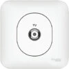 Schneider® Prise TV Ovalis - Blanc