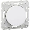 Schneider Electric Interrupteur Poussoir Odace - 10A - À Vis - Blanc