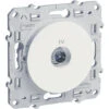 Schneider® Prise TV Odace - À Vis - Blanc