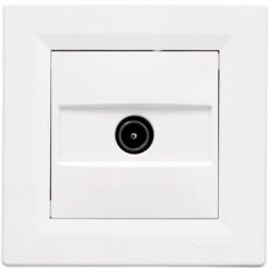 Schneider Electric Prise TV Asfora - Blanc