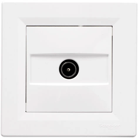 Schneider Electric Prise TV Asfora - Blanc 1 Schneider Electric Prise TV Asfora - Blanc
