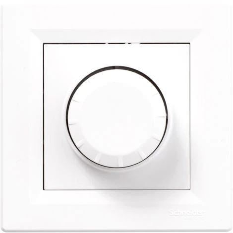Schneider Electric Variateur Rotatif Asfora Pour Lampes Incandes. Et Inductives 600W 2 Fils - Blanc 1 Schneider Electric Variateur Rotatif Asfora Pour Lampes Incandes. Et Inductives 600W 2 Fils - Blanc