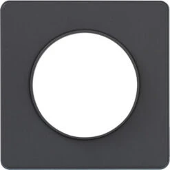 Schneider Electric Plaque De Finition Simple Odace Touch Clipsable - Anthracite Liseré Anthracite