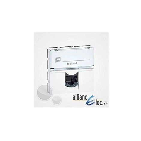 LEGRAND MOSAIC PRISE RJ45 CATÉGORIE 6A STP BLANC - 076576 1 LEGRAND MOSAIC PRISE RJ45 CATÉGORIE 6A STP BLANC - 076576
