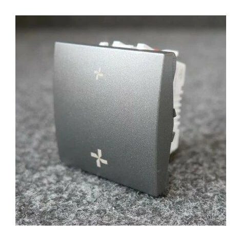 Schneider Electric Interrupteur VMC Graphite 2 Vitesses Sans Position Arret 2M Sans Support Ni Plaque UNICA 1 Schneider Electric Interrupteur VMC Graphite 2 Vitesses Sans Position Arret 2M Sans Support Ni Plaque UNICA