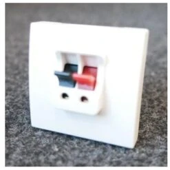 Schneider Electric Prise Haut-parleur Simple Blanc 9010 Mécanisme 45x45mm Sans Support Ni Plaque ALTIRA