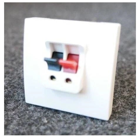 Schneider Electric Prise Haut-parleur Simple Blanc 9010 Mécanisme 45x45mm Sans Support Ni Plaque ALTIRA 1 Schneider Electric Prise Haut-parleur Simple Blanc 9010 Mécanisme 45x45mm Sans Support Ni Plaque ALTIRA