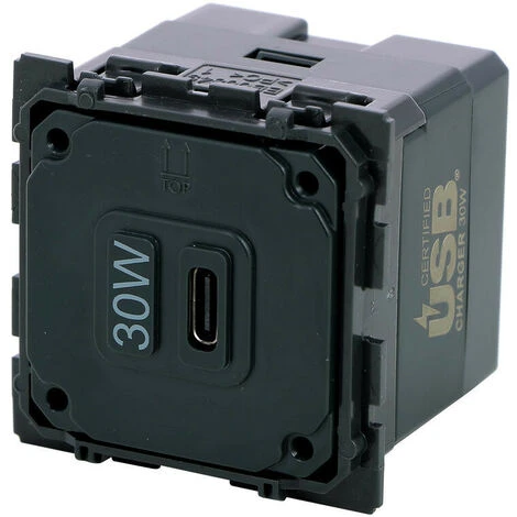 Legrand Chargeur Simple USB Céliane Type-C 3A 30W Power Delivery (067467) 1 Legrand Chargeur Simple USB Céliane Type-C 3A 30W Power Delivery (067467)