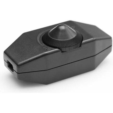 Urbain Design Variateur LED 1-60 W à Intensité Variable (variateur Rotatif) LED à Intensité Variable, Marche/arrêt, 220-230 V, Interrupteur CE En Ligne, Noir 1 Urbain Design Variateur LED 1-60 W à Intensité Variable (variateur Rotatif) LED à Intensité Variable, Marche/arrêt, 220-230 V, Interrupteur CE En Ligne, Noir