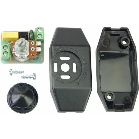 Urbain Design Variateur LED 1-60 W à Intensité Variable (variateur Rotatif) LED à Intensité Variable, Marche/arrêt, 220-230 V, Interrupteur CE En Ligne, Noir 3 Urbain Design Variateur LED 1-60 W à Intensité Variable (variateur Rotatif) LED à Intensité Variable, Marche/arrêt, 220-230 V, Interrupteur CE En Ligne, Noir – Image 3