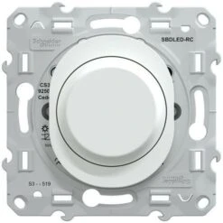 Schneider® Ovalis - Variateur De Lumière Universel - 2/3 Fils - Blanc (S320519) 5 Schneider® Ovalis - Variateur De Lumière Universel - 2/3 Fils - Blanc (S320519) -Legrand || Schneider® Soldes Boutique 81848217 3
