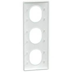 Schneider® Ovalis - Plaque De Finition - 3 Postes Vertical - Entraxe 71 Mm - Blanc (S320726) -Legrand || Schneider® Soldes Boutique 81848278 3