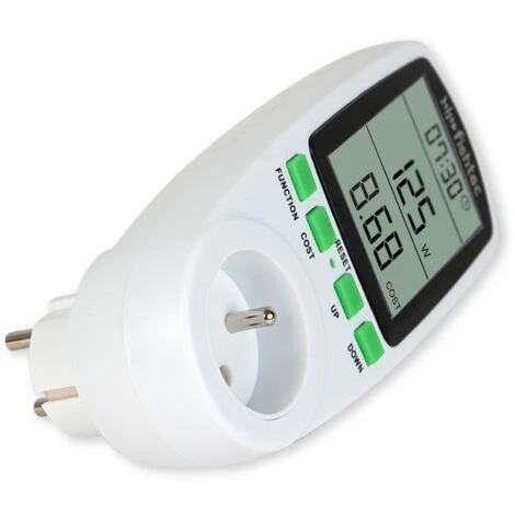 FISHTEC® Wattmètre - Prise Contrôle Coût De La Consommation D'Énergie - Affichage Numérique De La Puissance Électrique 4 FISHTEC® Wattmètre - Prise Contrôle Coût De La Consommation D'Énergie - Affichage Numérique De La Puissance Électrique – Image 4