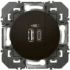 Legrand Double Chargeur USB 1 Type-A + 1 Type-C Dooxie 3A - Noir (600549)