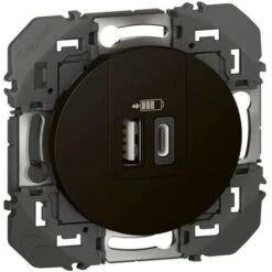 Legrand Double Chargeur USB 1 Type-A + 1 Type-C Dooxie 3A - Noir (600549) 5 Legrand Double Chargeur USB 1 Type-A + 1 Type-C Dooxie 3A - Noir (600549) -Legrand || Schneider® Soldes Boutique 82076214 3
