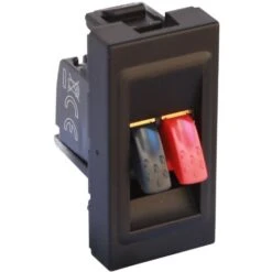 Prise Haut-parleur Mosaic 1 Module Noir Mat LEGRAND 079550L