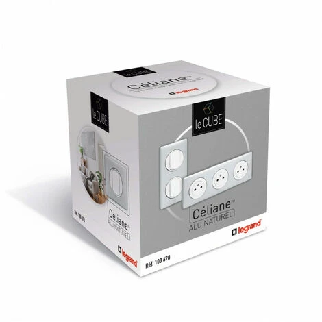Cube Céliane Alu Naturel LEGRAND 100670 1 Cube Céliane Alu Naturel LEGRAND 100670