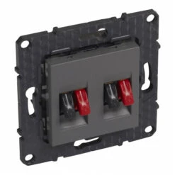 Altège Prise Haut Parleur Double Gris Composable BTICINO BTAL47CD