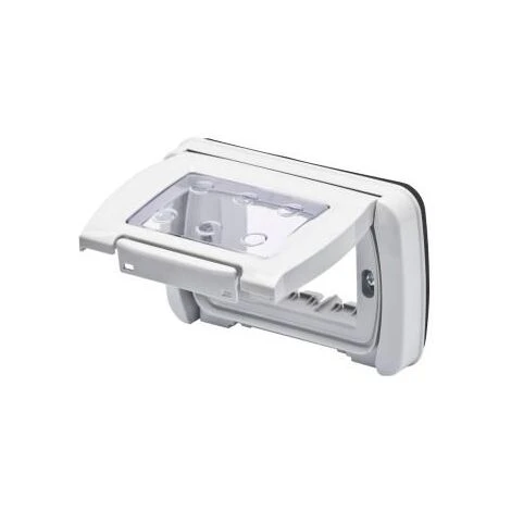 PLAQUE ETANCHE 4 P.GRIS 7035 TOP SYSTEM GEWISS GW22463 1 PLAQUE ETANCHE 4 P.GRIS 7035 TOP SYSTEM GEWISS GW22463